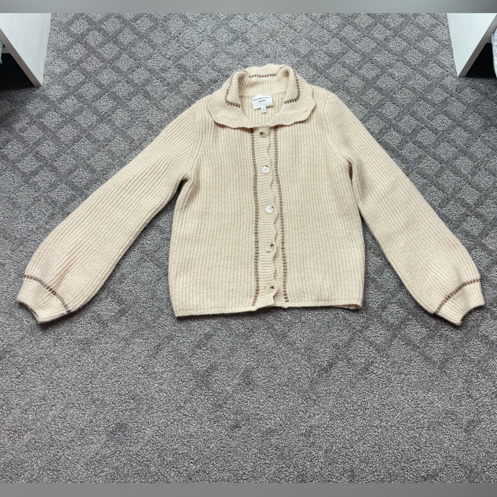Willow and Wind Ruffle Collar Cardigan